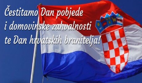 Čestitka uz Dan pobjede i domovinske zahvalnosti i Dan hrvatskih branitelja